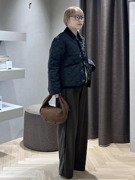 「アイテム（バッグ）」を使った、kinoさん（レディース・152cm・40代）の秋コーディネート