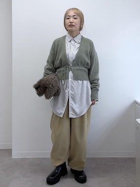 「AMERICANA（アメリカーナ）のアイテム」を使った、kinoさん（レディース・152cm）の秋コーディネート