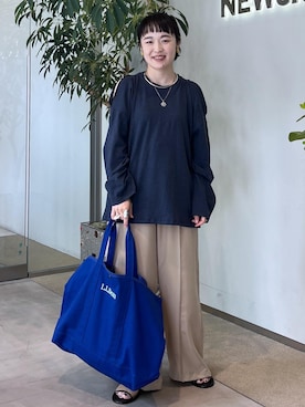 「アイテム（Tシャツ/カットソー）」を使った、kinoさん（レディース・152cm・30代）の夏コーディネート