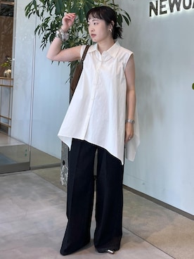 「アイテム（バンダナ/スカーフ）」を使った、kinoさん（レディース・152cm・30代）の夏コーディネート