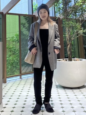 「アイテム（レギンス/スパッツ）」を使った、kinoさん（レディース・152cm）の秋コーディネート