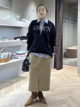 kinoさん（レディース・152cm）の冬コーディネート