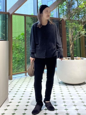 「アイテム（レギンス/スパッツ）」を使った、kinoさん（レディース・152cm・40代）の秋コーディネート