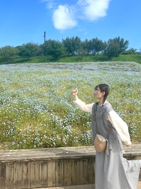 「アイテム（ベスト）」を使った、佃煮さん（レディース・152cm）の夏コーディネート