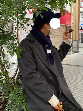 「KBF（ケイビーエフ）のアイテム」を使った、Shoさん（メンズ・178cm）の冬コーディネート