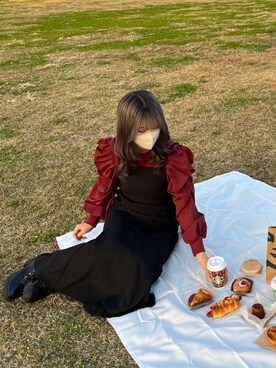 「RETRO GIRL（レトロガール）のアイテム（ワンピース/ドレス）」を使った、ゆきんこさん（レディース・159cm）の秋コーディネート