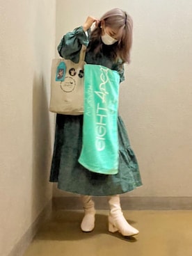 「RETRO GIRL（レトロガール）のアイテム（ワンピース/ドレス）」を使った、ゆきんこさん（レディース・159cm）の秋コーディネート
