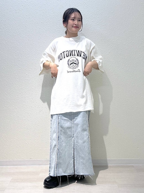 LOWRYS FARMカットソー LOWRYS FARM tシャツ ショートロゴプリントLS 240591