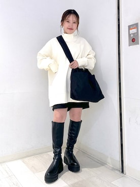 「LOWRYS FARM（ローリーズファーム）のアイテム（ダウンジャケット/コート）」を使った、marinさん（レディース・148cm）の秋コーディネート