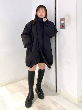 「LOWRYS FARM（ローリーズファーム）のアイテム（ダウンジャケット/コート）」を使った、marinさん（レディース・148cm）の秋コーディネート