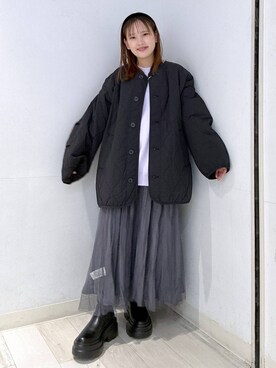 「アイテム（ブルゾン）」を使った、marinさん（レディース・148cm）の秋コーディネート