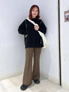 スタイルアップウールライクフレアパンツ 971224を使った人気 スタイルアップウールライクフレアパンツ 971224を使った人気