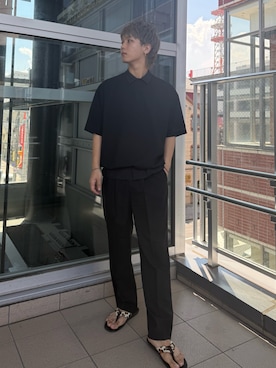 「アイテム（Tシャツ/カットソー）」を使った、小幡　天雅さん（メンズ・176cm・10代）の夏コーディネート