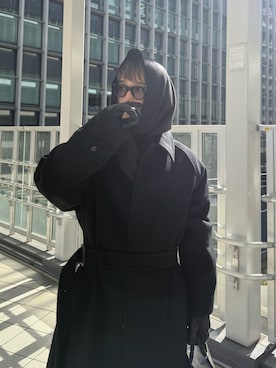 「URBAN RESEARCH（アーバンリサーチ）のアイテム（ファッション雑貨）」を使った、小幡　天雅さん（メンズ・176cm）の冬コーディネート