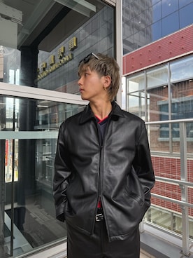 「URBAN RESEARCH（アーバンリサーチ）のアイテム」を使った、小幡　天雅さん（メンズ・176cm）の秋コーディネート