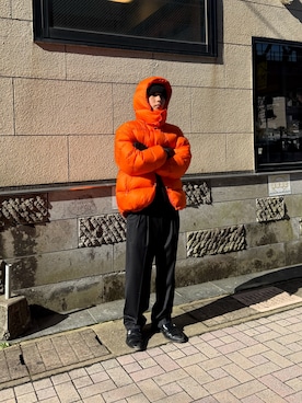 「アイテム（手袋）」を使った、小幡　天雅さん（メンズ・176cm・20代）の冬コーディネート