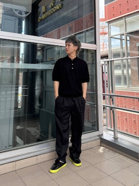 「アイテム（ポロシャツ）」を使った、小幡　天雅さん（メンズ・176cm）の夏コーディネート