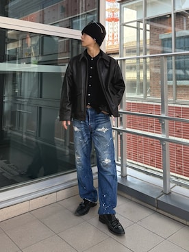「アイテム（その他アウター）」を使った、小幡　天雅さん（メンズ・176cm）の秋コーディネート