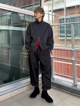 「アイテム（ジャケット/アウター）」を使った、小幡　天雅さん（メンズ・176cm）の秋コーディネート