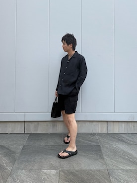 「OOFOS(ウーフォス)のアイテム」を使った、小幡 天雅さん(メンズ・176cm)の春コーディネート