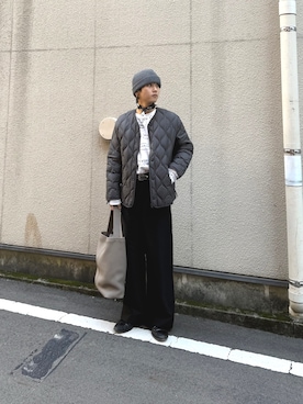 「MASTER&Co（マスターアンドコー）のアイテム」を使った、小幡　天雅さん（メンズ・176cm）の冬コーディネート