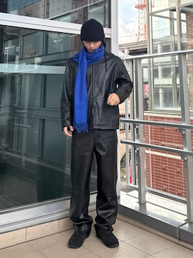 「アイテム（その他アウター）」を使った、小幡　天雅さん（メンズ・176cm・10代）の秋コーディネート