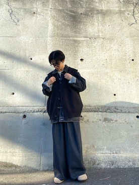 「BIRKENSTOCK（ビルケンシュトック）のBIRKENSTOCK | BOSTON SFB VL BEIGE MEN（サンダル）」を使った、shinnosukeshojiさん（メンズ・170cm）の秋コーディネート