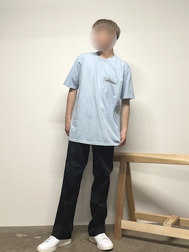「STUSSY（ステューシー）のアイテム」を使った、Kazutoさん（メンズ・169cm）の夏コーディネート