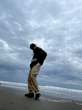 「Georgia（ジョージア）のアイテム」を使った、たかね さん（メンズ・173cm）の冬コーディネート