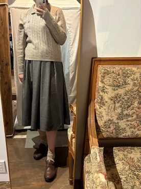 「etoll.（エトル）のアイテム」を使った、ことみさん（レディース・169cm）の冬コーディネート