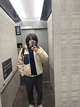 「アイテム（その他アウター）」を使った、moriyamatarouさん（メンズ・167cm）の秋コーディネート