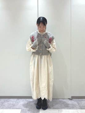 「TSUHARU by Samansa Mos2（ツハルバイサマンサモスモス）のアイテム（ブーツ）」を使った、れなさん（レディース・155cm）の秋コーディネート