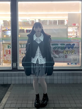 「アイテム（その他アウター）」を使った、nemuさん（レディース・148cm）の秋コーディネート