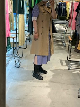 「TORY BURCH（トリーバーチ）のアイテム（腕時計）」を使った、nariiiinkoさん（レディース・169cm）の秋コーディネート