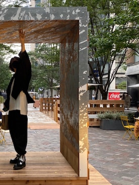 「NOT CONVENTIONAL（ノットコンベンショナル）のアイテム（パンツ）」を使った、nariiiinkoさん（レディース・169cm）の秋コーディネート