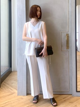「アイテム（シャツ/ブラウス）」を使った、sugaさん（レディース・162cm・30代）の夏コーディネート