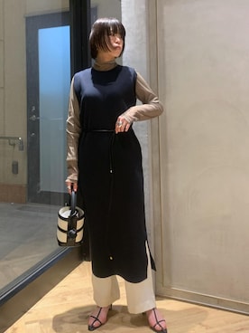 「アイテム（ワンピース/ドレス）」を使った、sugaさん（レディース・162cm・30代）の春コーディネート
