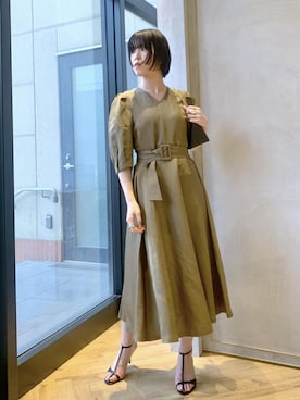 「アイテム（ワンピース/ドレス）」を使った、sugaさん（レディース・162cm・30代）の春コーディネート