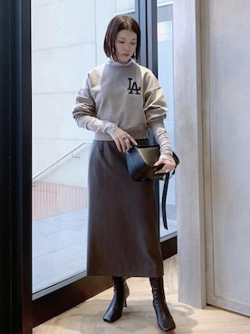 「ロサンゼルス・ドジャース」｜sugaさん（レディース・162cm）の秋コーディネート