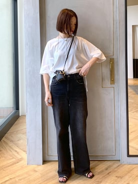 「アイテム（ネックレス）」を使った、sugaさん（レディース・162cm・30代）の夏コーディネート