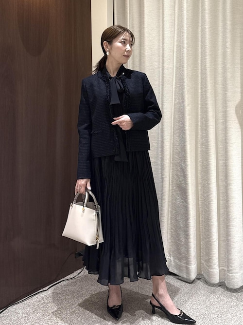 ジョーゼットシフォンプリーツワンピース・25AW（ワンピース）｜ROPE