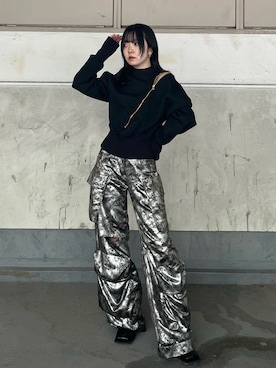 「AKIKOAOKI（アキコアオキ）のアイテム」を使った、Risaさん（レディース・155cm）の秋コーディネート