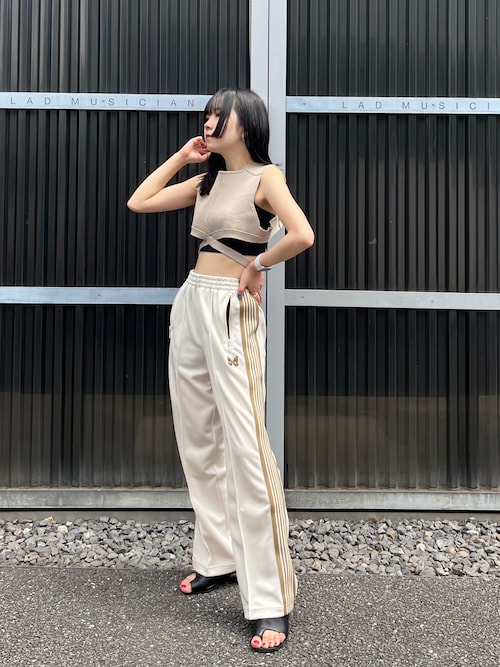 新品 TAN タン CROSS MARK SHORT TOPS ニットベスト 前開きベスト 前開き 前開きベスト ニット 夏 ニットベスト