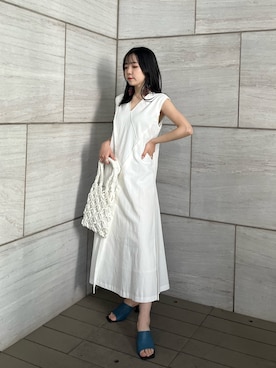 「155㎝コーデ」｜「アイテム（ハンドバッグ）」を使った、Risaさん（レディース・155cm）の春コーディネート