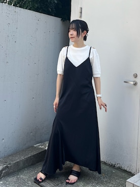 「STUDIOUS（ステュディオス）のアイテム（ワンピース/ドレス）」を使った、Risaさん（レディース・155cm）の夏コーディネート