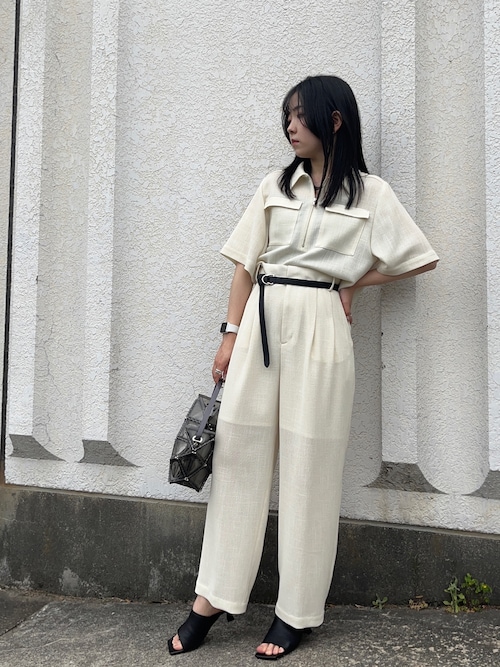 STUDIOUS】メッシュクロスタックパンツ〈セットアップ対応