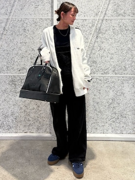 「アイテム（ジャージ）」を使った、FHさん（レディース・159cm）の冬コーディネート