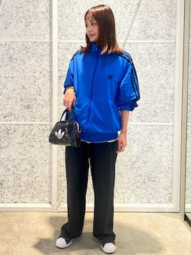 「ジャージ」｜「アイテム（バッグ）」を使った、FHさん（レディース・159cm）の夏コーディネート