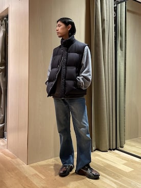 「ADAM ET ROPE'（アダムエロペ）のアイテム（スウェット）」を使った、KOTANIさん（メンズ・169cm）の秋コーディネート