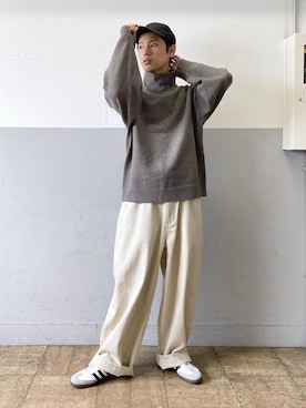 「骨格ナチュラル」｜KOTANIさん（メンズ・169cm）の冬コーディネート